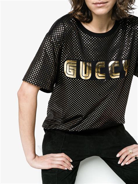 gucci shirt dames zwart|Gucci T.